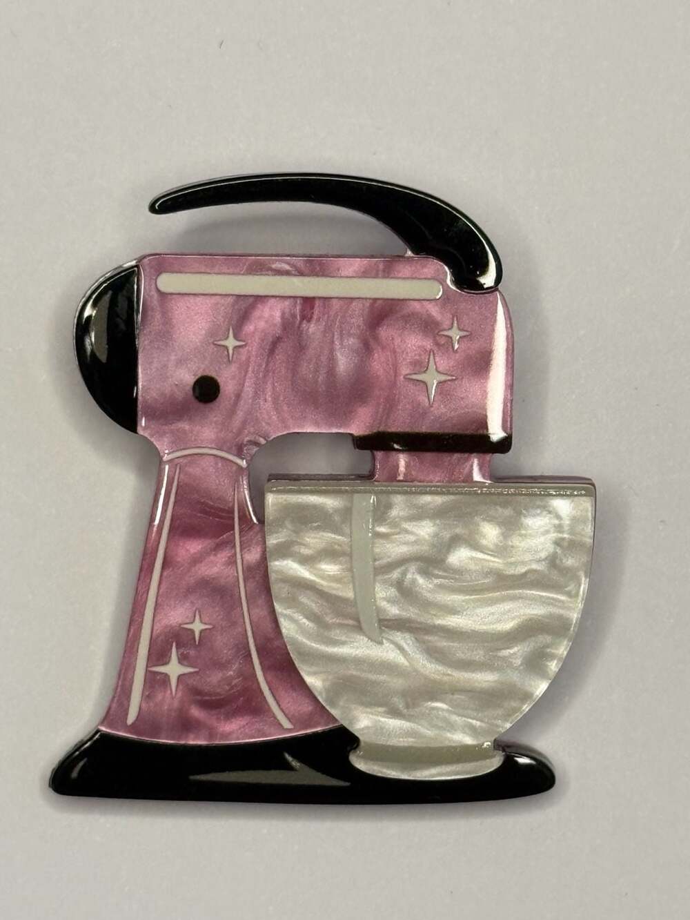 Erstwilder Spin Me Right Round Pink Mixer Brooch